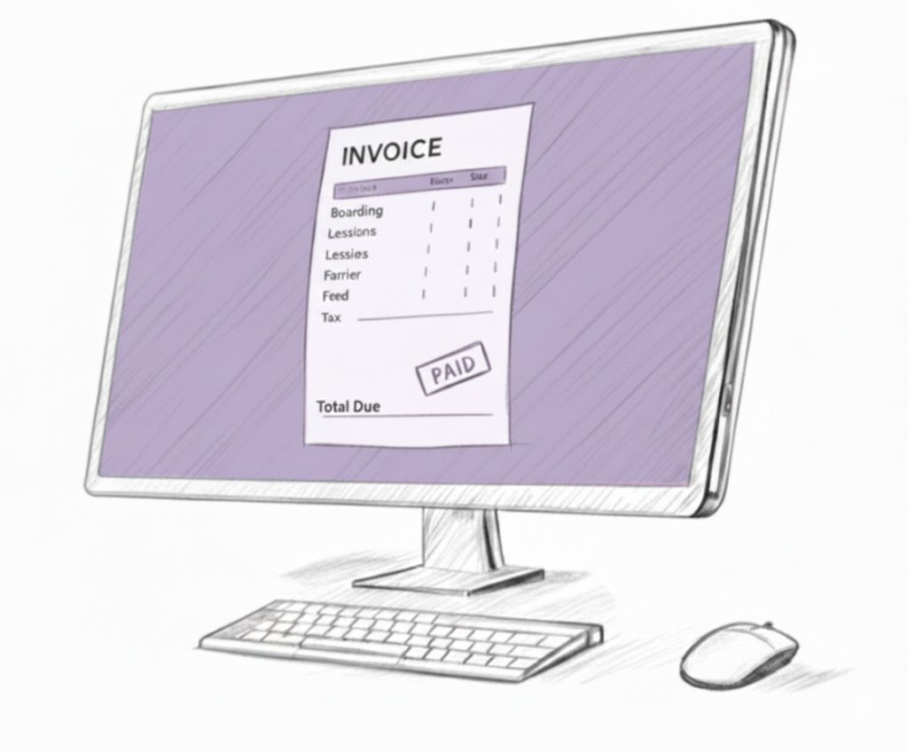 Automated billing and payment dashboard showing invoice management